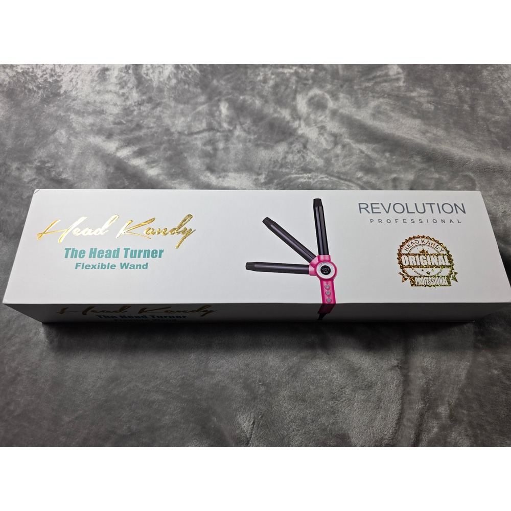 Head Kandy The Head‎ Turner Flexible Ceramic Curling Wand Pink 25mm MD-C117 NEW